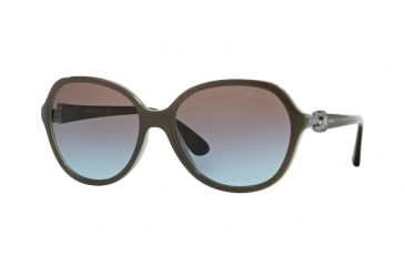 Image of Vogue VO2916SB Sunglasses 232248-58 - Mud Green/opal Azure Frame, Azure Grad Pink Grad Brown Lenses