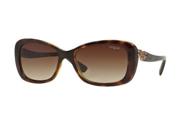 Image of Vogue VO2917S Single Vision Prescription Sunglasses VO2917S-W65613-56 - Lens Diameter 56 mm, Frame Color Dark Havana