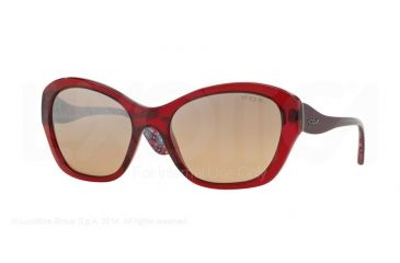 Image of Vogue VO2918S Single Vision Prescription Sunglasses VO2918S-22576U-56 - Lens Diameter 56 mm, Frame Color Transparent Bordeaux