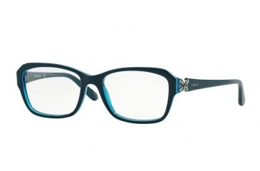 Image of Vogue VO2936 Eyeglass Frames 2285-52 - Green/Azure/Opal Bluette Frame