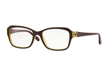 Image of Vogue VO2936 Eyeglass Frames 2287-52 - Purple/Yellow Fluo/Yellow Opal Frame