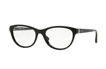Image of Vogue VO2938B Single Vision Prescription Eyeglasses W44-54 - Black Frame