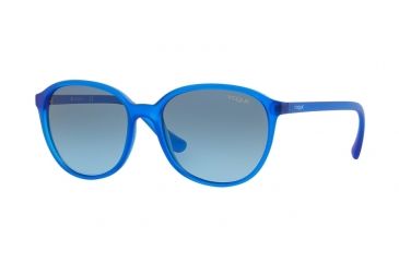 Image of Vogue VO2939S Progressive Prescription Sunglasses VO2939S-22818F-55 - Lens Diameter 55 mm, Frame Color Transparent Electric Blue