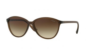 Image of Vogue VO2940S Sunglasses 228013-58 - Transparent Light Brown Frame, Brown Gradient Lenses