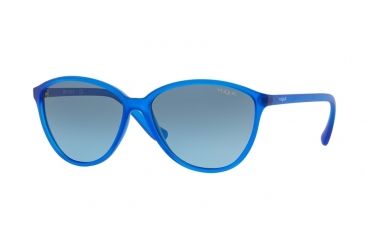 Image of Vogue VO2940S Sunglasses 22818F-58 - Transparent Electric Blue Frame, Blue Gradient Lenses