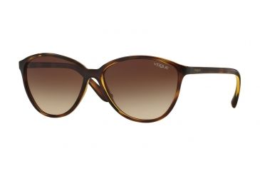 Image of Vogue VO2940S Sunglasses W65613-58 - Dark Havana Frame, Brown Gradient Lenses