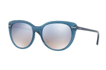 Image of Vogue VO2941S Sunglasses 25347B-56 - Opal Light Blue Frame, Grad Light Blue Mirror Silver Lenses