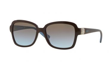 Image of Vogue VO2942SB Single Vision Prescription Sunglasses VO2942SB-201148-55 - Lens Diameter 55 mm, Frame Color Light Brown/Opal Azure