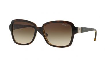 Image of Vogue VO2942SB Single Vision Prescription Sunglasses VO2942SB-W65613-55 - Lens Diameter 55 mm, Frame Color Dark Havana