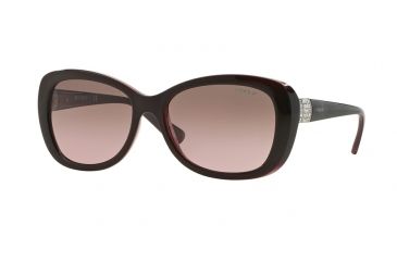 Image of Vogue VO2943SB Sunglasses 194114-55 - Top Brown/Opal Pink Frame, Pink Gradient Brown Lenses