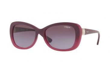 Image of Vogue VO2943SB Sunglasses 25578H-55 - Opal Violet Gradient Violet Frame, Violet Gradient Lenses