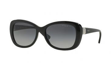 Image of Vogue VO2943SB Sunglasses W44/T3-55 - Black Frame, Polar Grey Gradient Lenses