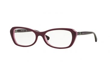 Image of Vogue VO2960B Eyeglass Frames 2321-52 - Eggplant Violet/opal Pink Frame