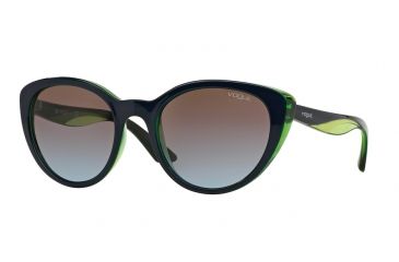 Image of Vogue VO2963S Progressive Prescription Sunglasses VO2963S-231148-53 - Lens Diameter 53 mm, Frame Color Top Blue/tr Aqua Green