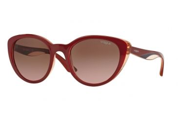 Image of Vogue VO2963S Progressive Prescription Sunglasses VO2963S-231314-53 - Lens Diameter 53 mm, Frame Color Top Fuxia/transparent Pink