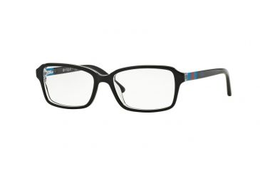 Image of Vogue VO2966 Eyeglass Frames W827-46 - Top Black/Transparent Frame