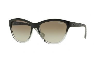 Image of Vogue VO2993S Bifocal Prescription Sunglasses VO2993S-18808E-57 - Lens Diameter 57 mm, Frame Color Top Black Grad Grey Transp