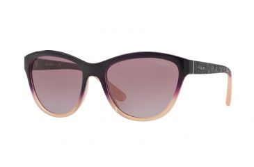 Image of Vogue VO2993S Bifocal Prescription Sunglasses VO2993S-23478H-57 - Lens Diameter 57 mm, Frame Color Top Violet Grad Opal Powder