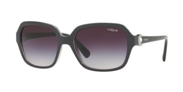 Image of Vogue VO2994SB Single Vision Prescription Sunglasses VO2994SB-248636-57 - Lens Diameter 57 mm, Frame Color Top Opal Grey/grey Transp
