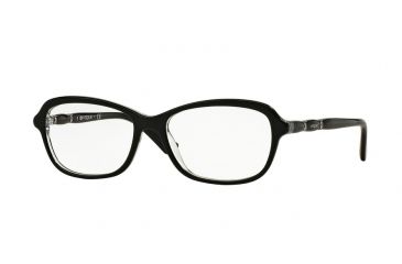 Image of Vogue VO2999BF Progressive Prescription Eyeglasses W827-54 - Top Black/Transparent Frame