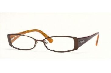 Image of Vogue VO3540 Progressive Eyeglasses - Light Brown Frame w/ 51 mm Diameter Lenses, 775-5116