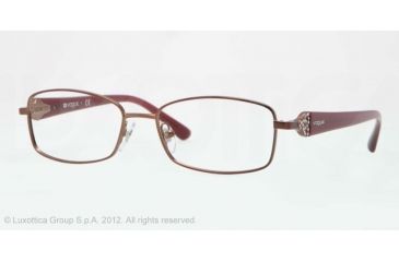 Image of Vogue VO3845B Eyeglass Frames 933S-54 - Matte Dark Bronze Frame, Demo Lens Lenses