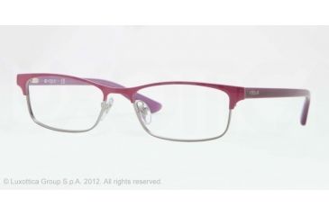 Image of Vogue VO3862 Eyeglass Frames 928-52 - Violet/gunmetal Frame, Demo Lens Lenses