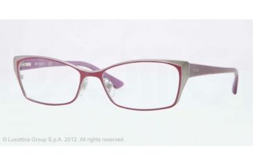 Image of Vogue VO3865 Eyeglass Frames 928-52 - Gunmetal Sand Violet Frame, Demo Lens Lenses