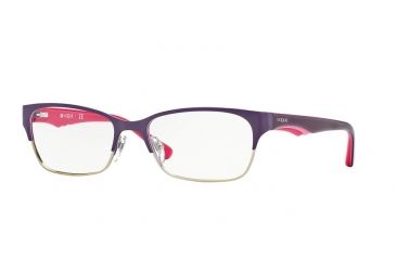 Image of Vogue VO3918 Eyeglass Frames 848-54 - Violet/brushed Pale Gold Frame