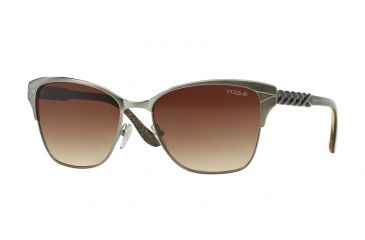 Image of Vogue VO3949S Progressive Prescription Sunglasses VO3949S-548-13-57 - Lens Diameter 57 mm, Frame Color Brushed Gunmetal