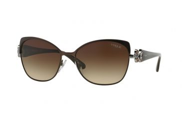 Image of Vogue VO3967S Progressive Prescription Sunglasses VO3967S-934S13-57 - Lens Diameter 57 mm, Frame Color Matte Brushed Brown