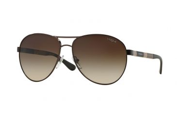 Image of Vogue VO3977S Single Vision Prescription Sunglasses VO3977S-934-13-60 - Lens Diameter 60 mm, Frame Color Brown