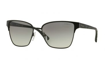 Image of Vogue VO3983S Sunglasses 352S11-58 - Matte Black Frame, Gray Gradient Lenses