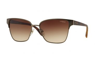 Image of Vogue VO3983S Single Vision Prescription Sunglasses VO3983S-548S13-58 - Lens Diameter 58 mm, Frame Color Matte Brushed Gunmet