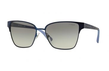Image of Vogue VO3983S Sunglasses 964S11-58 - Matte Blue Frame, Grey Gradient Lenses