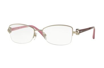 Image of Vogue VO3985B Single Vision Prescription Eyeglasses 323S-52 - Matte Silver Frame