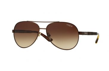 Image of Vogue VO3997S Single Vision Prescription Sunglasses VO3997S-934-13-58 - Lens Diameter 58 mm, Frame Color Brushed Brown