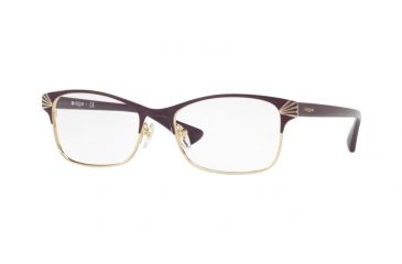 Image of Vogue VO4009 Single Vision Prescription Eyeglasses 5015-52 - Violet/pale Gold Frame