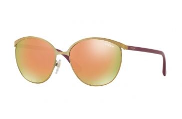 Image of Vogue VO4010S Single Vision Prescription Sunglasses VO4010S-848-5R-57 - Lens Diameter 57 mm, Frame Color Pale Gold