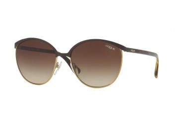 Image of Vogue VO4010S Single Vision Prescription Sunglasses VO4010S-997-13-57 - Lens Diameter 57 mm, Frame Color Brown/Gold