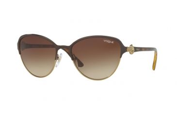 Image of Vogue VO4012S Progressive Prescription Sunglasses VO4012S-997-13-55 - Lens Diameter 55 mm, Frame Color Brown/Pale Gold