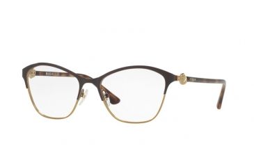 Image of Vogue VO4013 Eyeglass Frames 997-51 - Brown/Pale Gold Frame