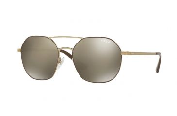 Image of Vogue VO4022S Bifocal Prescription Sunglasses VO4022S-50215A-55 - Lens Diameter 55 mm, Frame Color Matte Brown/Pale Gold