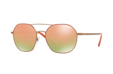 Image of Vogue VO4022S Bifocal Prescription Sunglasses VO4022S-50224Z-55 - Lens Diameter 55 mm, Frame Color Matte Coral/pink Gold