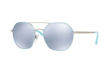 Image of Vogue VO4022S Bifocal Prescription Sunglasses VO4022S-50236J-55 - Lens Diameter 55 mm, Frame Color Matte Azure/silver