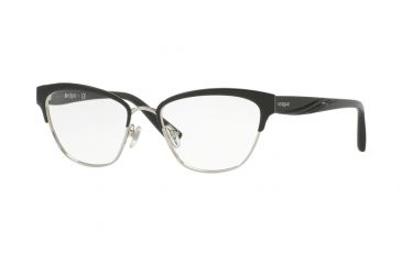 Image of Vogue VO4033 Single Vision Prescription Eyeglasses 352-53 - Black/Silver Frame