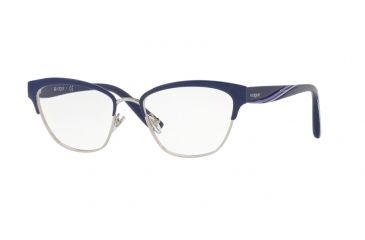 Image of Vogue VO4033 Single Vision Prescription Eyeglasses 5029-51 - Blue/Silver Frame