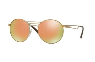 Image of Vogue VO4044S Single Vision Prescription Sunglasses VO4044S-848-5R-52 - Lens Diameter 52 mm, Frame Color Brushed Pale Gold