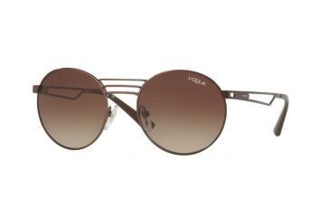 Image of Vogue VO4044S Single Vision Prescription Sunglasses VO4044S-934-13-52 - Lens Diameter 52 mm, Frame Color Brushed Burned Brown
