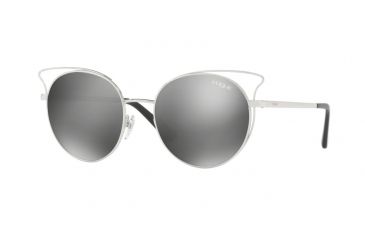 Image of Vogue VO4048S Sunglasses 323/6G-52 - Silver Frame, Grey Mirror Silver Lenses